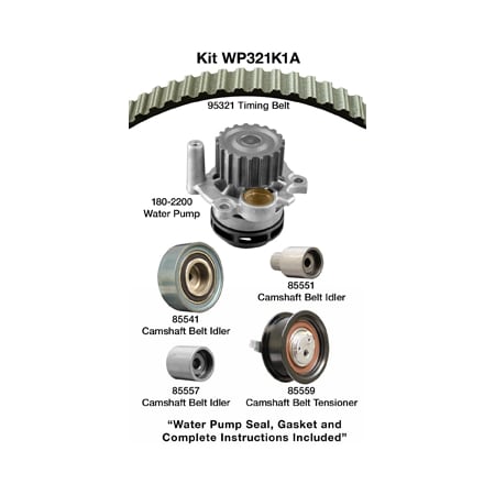 Dayco 01-04 Vw 1.9L Water Pump Kit, Wp321K1A WP321K1A
